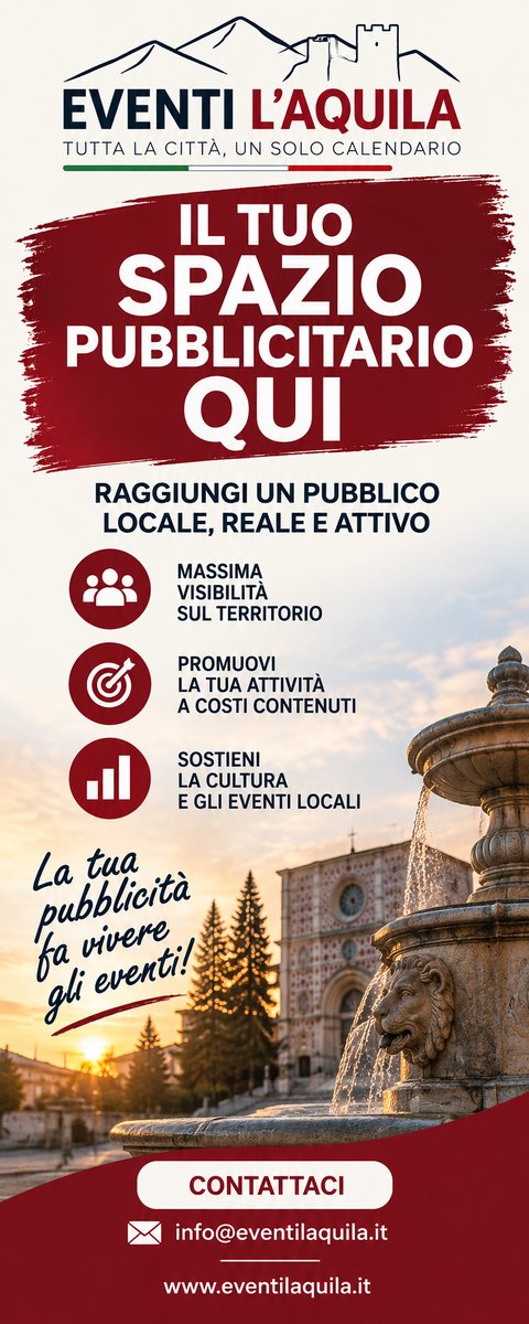 Organizzi un evento? Segnalalo a EventiLAquila